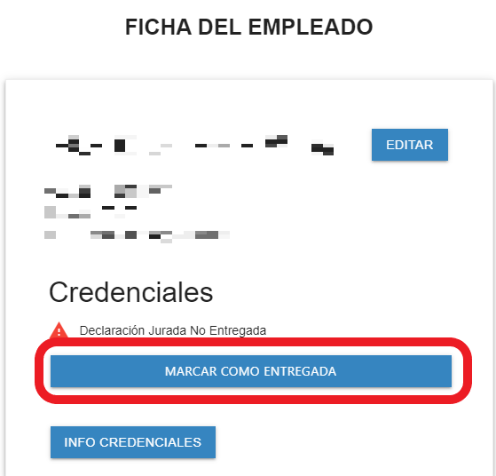 Marcar la autorización como entregada desde la ficha.
